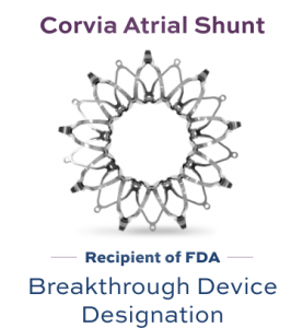 Corvia Atrial Shunt - Recipient of FDA Breakthough Device Designation